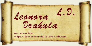 Leonora Drakula vizit kartica